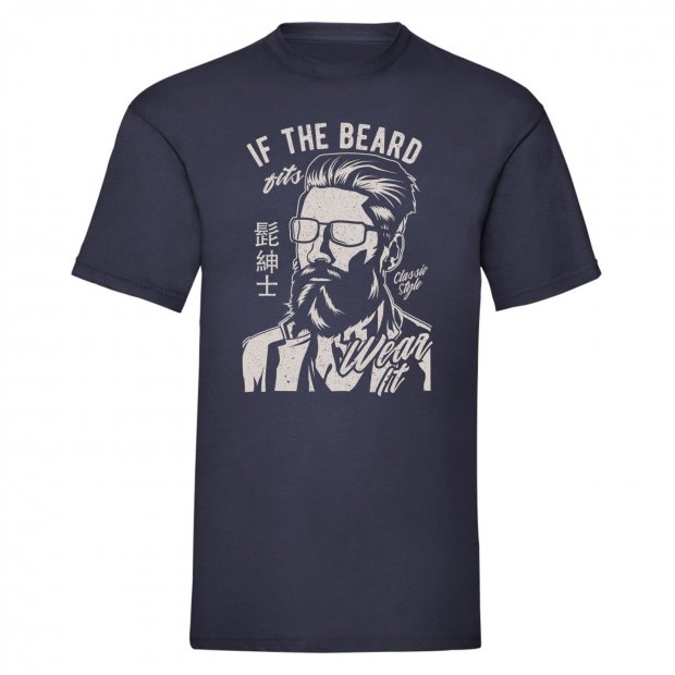 "If The Beard" Szakáll mintás póló
