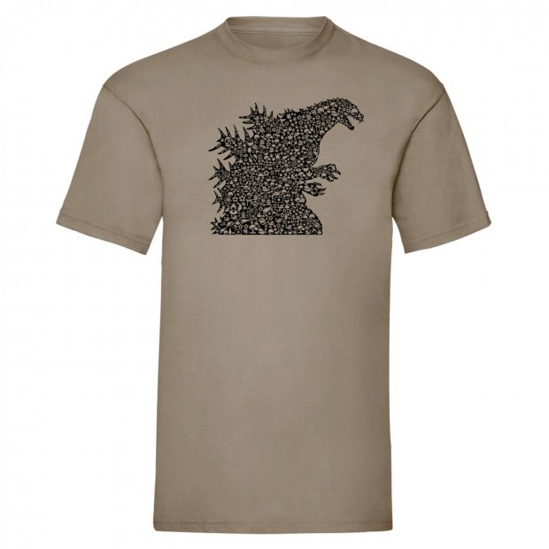 " Godzilla " mintás póló