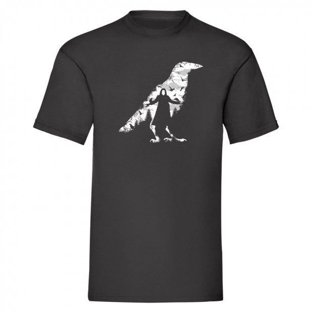 " The Crow " Varjú mintás póló